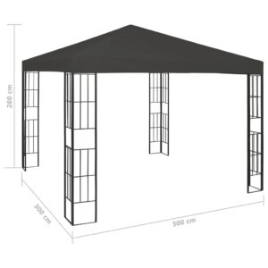 Altánok 3x3 m, antracitový - Image 7