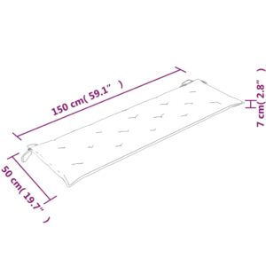 Lavička Batavia s béžovou podložkou 150 cm tíkový masív - Image 9