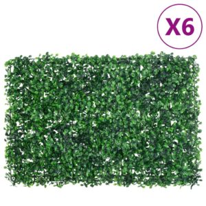   Umelý plot z listových kríkov 6 ks zelený 40x60 cm