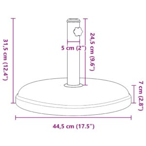 Podstavec pod slnečník pre Ø32/35/38 mm tyče 15 kg kruh - Image 9