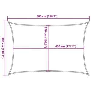 Tieniaca plachta 160 g/m², biela 3x5 m, HDPE - Image 10