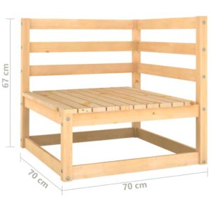 4-dielna záhradná sedacia súprava+podložky, borovicový masív - Image 10