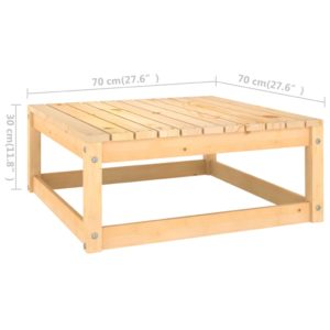 8-dielna záhradná sedacia súprava+podložky, borovicový masív - Image 10